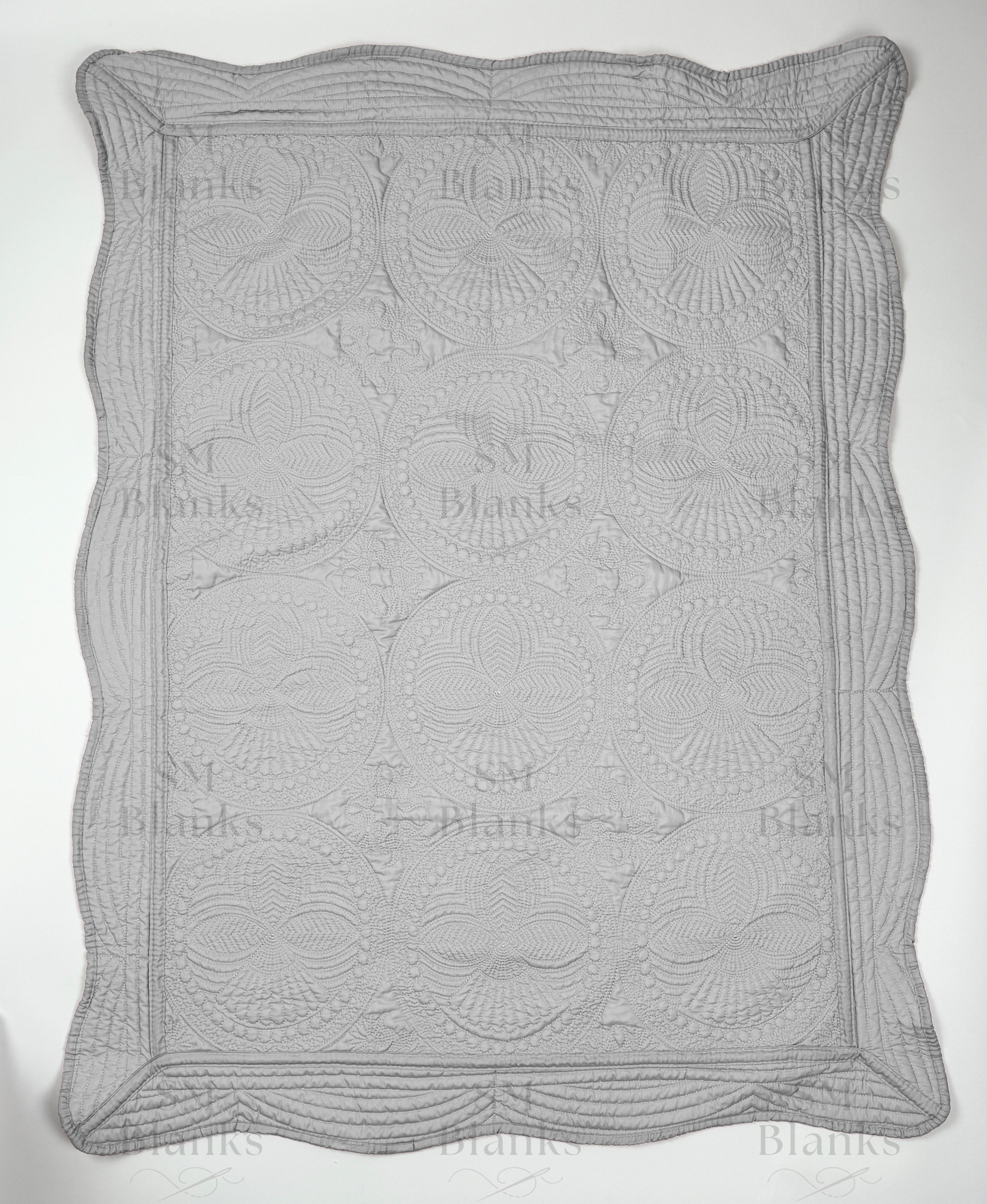 Gray Baby Heirloom Quilt