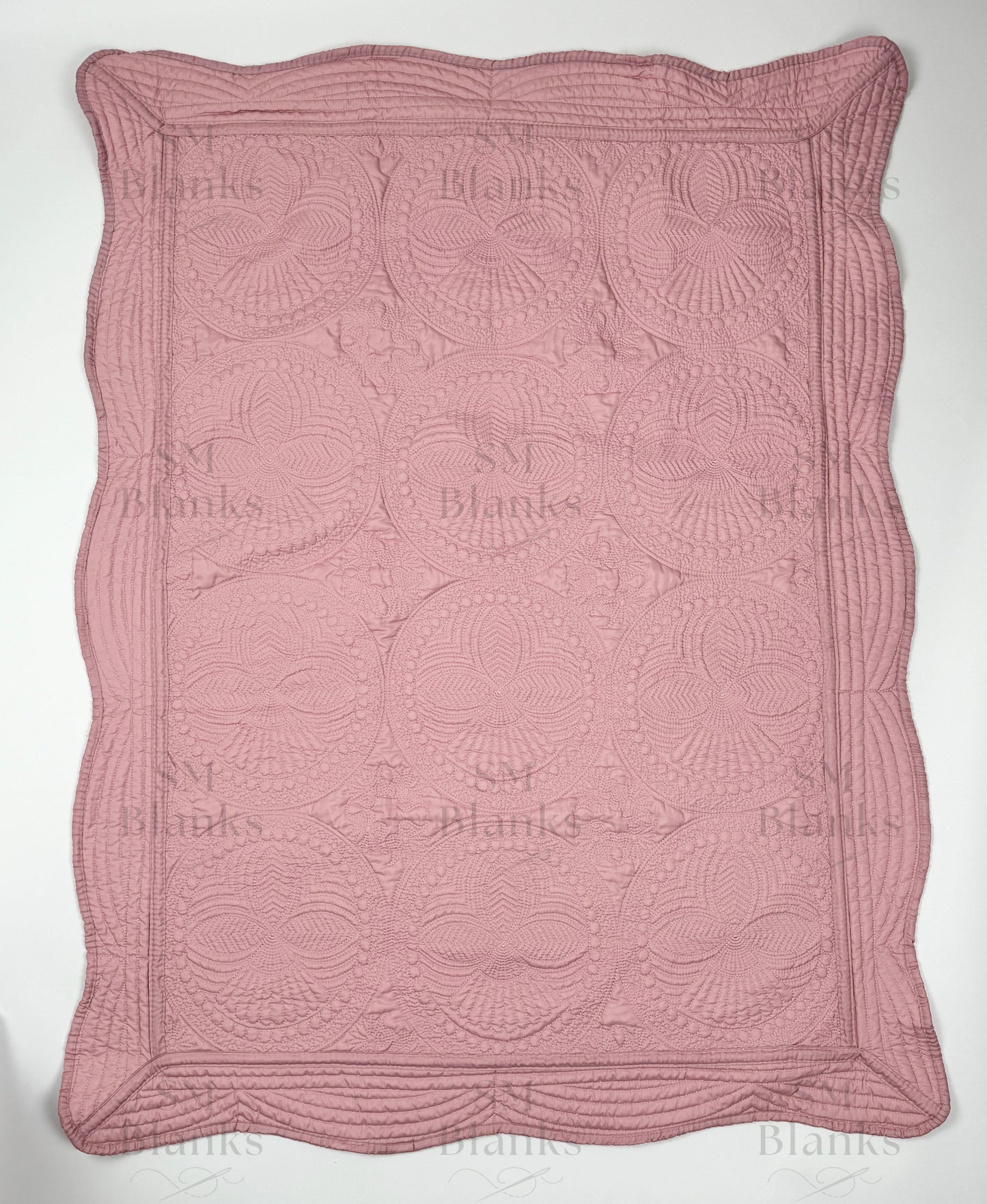 Mauve Baby Heirloom Quilt