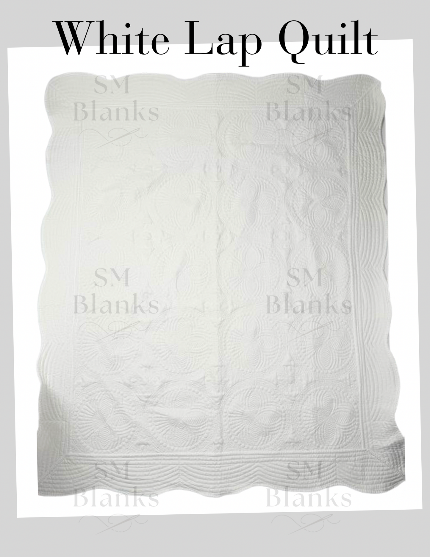 White Heirloom Lap Quilt
