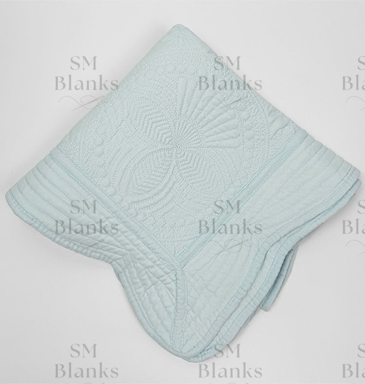 Baby Blue Baby Heirloom Quilt