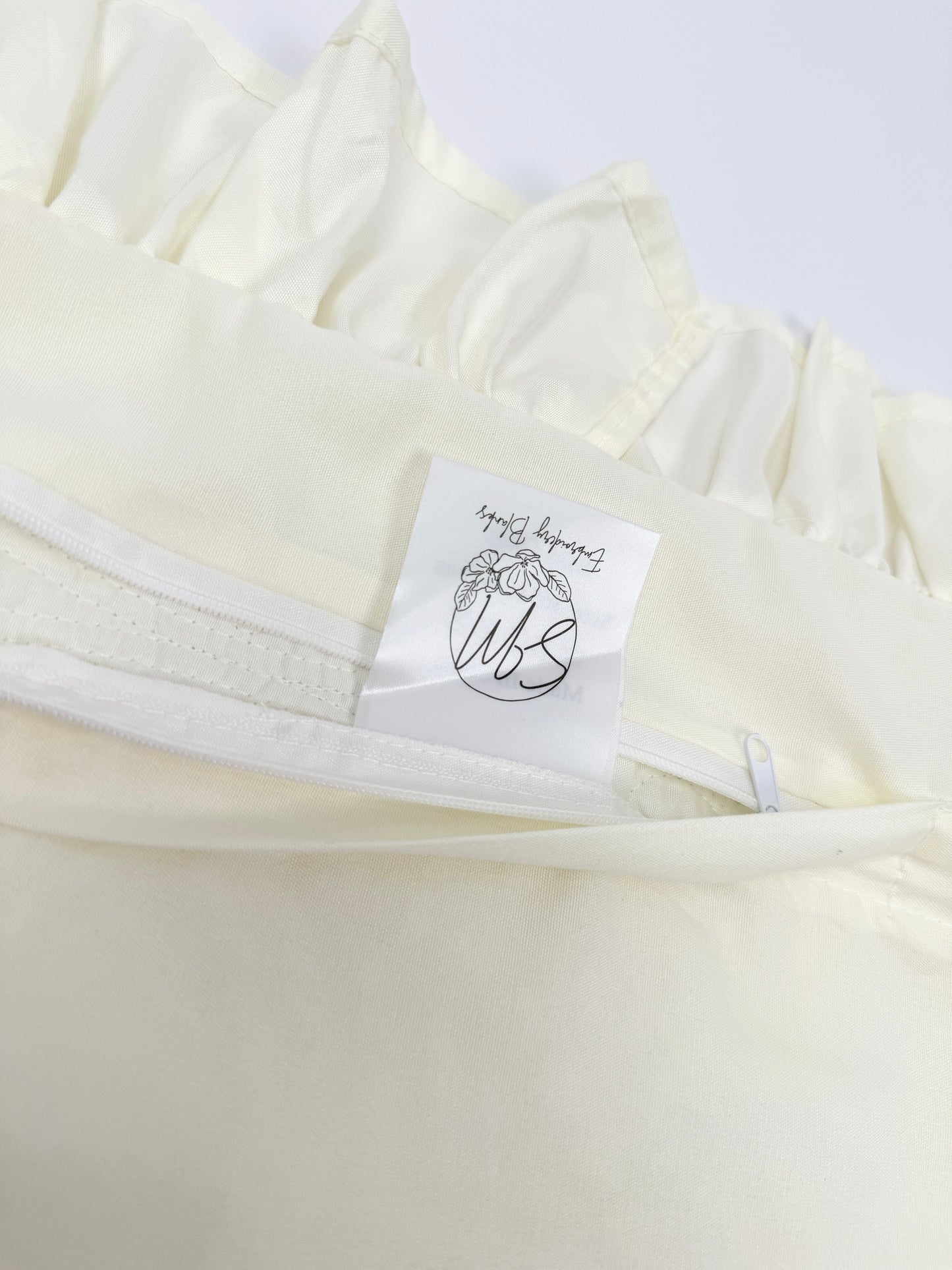 Ivory Ruffle Heirloom Pillow Sham