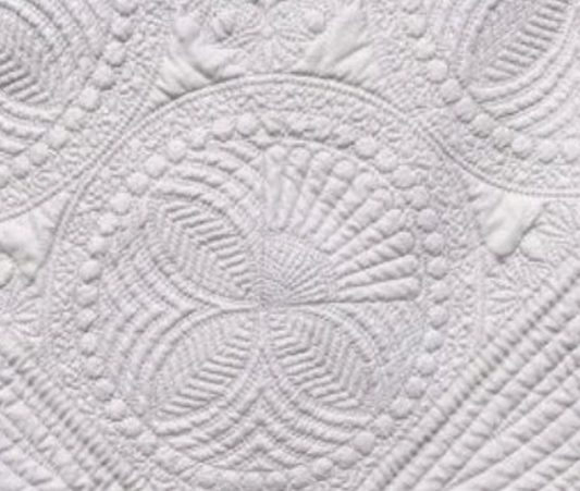 Classic White Baby Heirloom Quilt Blank