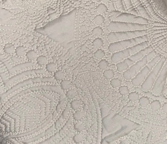 Classic Ivory Baby Heirloom Quilt Blank