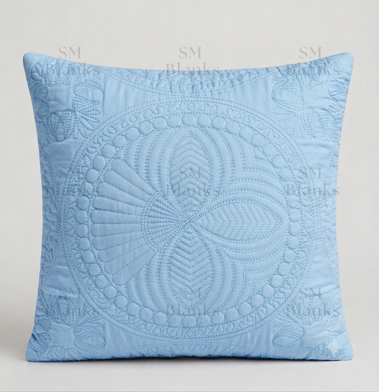 Cool Blue Heirloom Pillow Sham