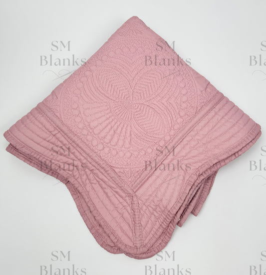 Mauve Baby Heirloom Quilt