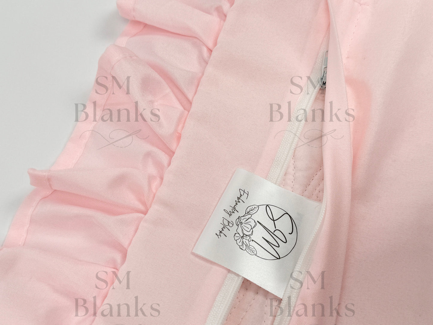 Light Pink Ruffle Heirloom Pillow Sham