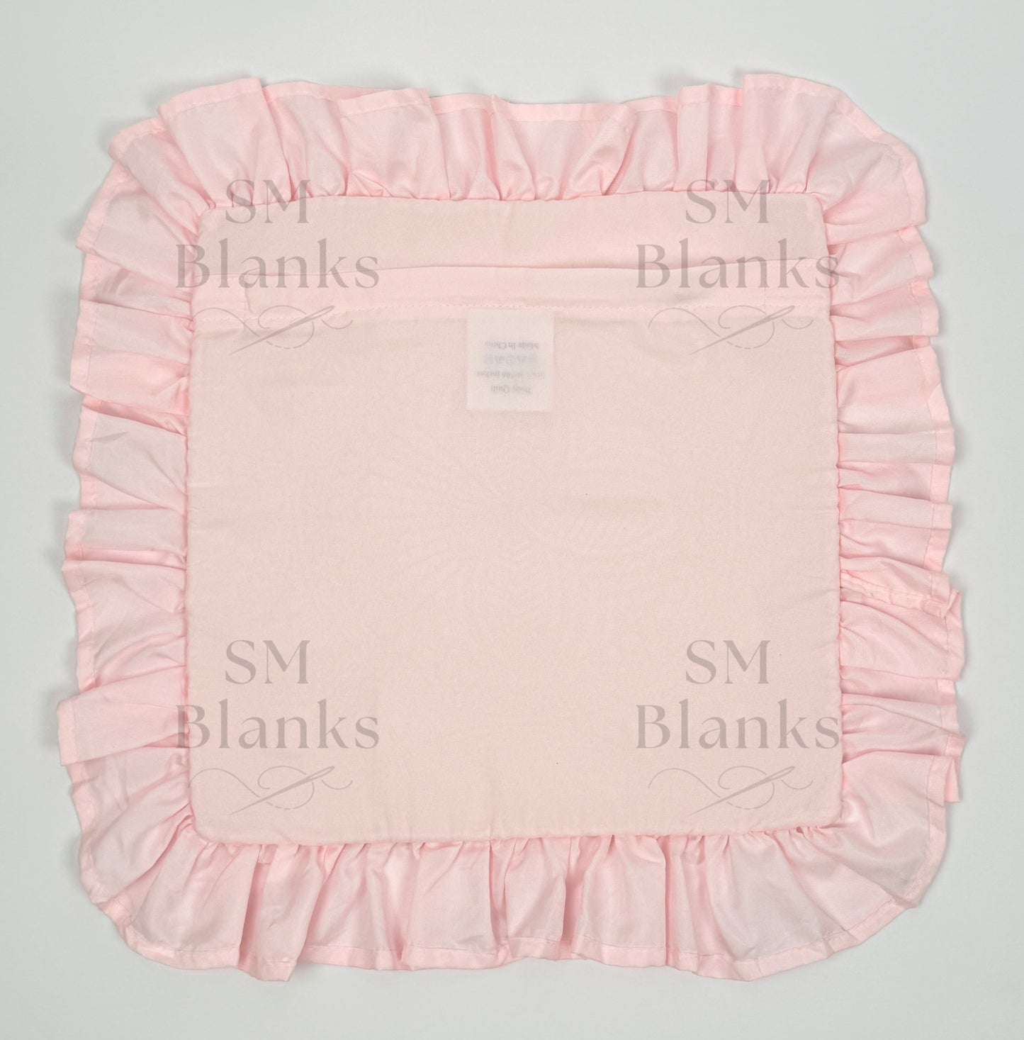 Light Pink Ruffle Heirloom Pillow Sham