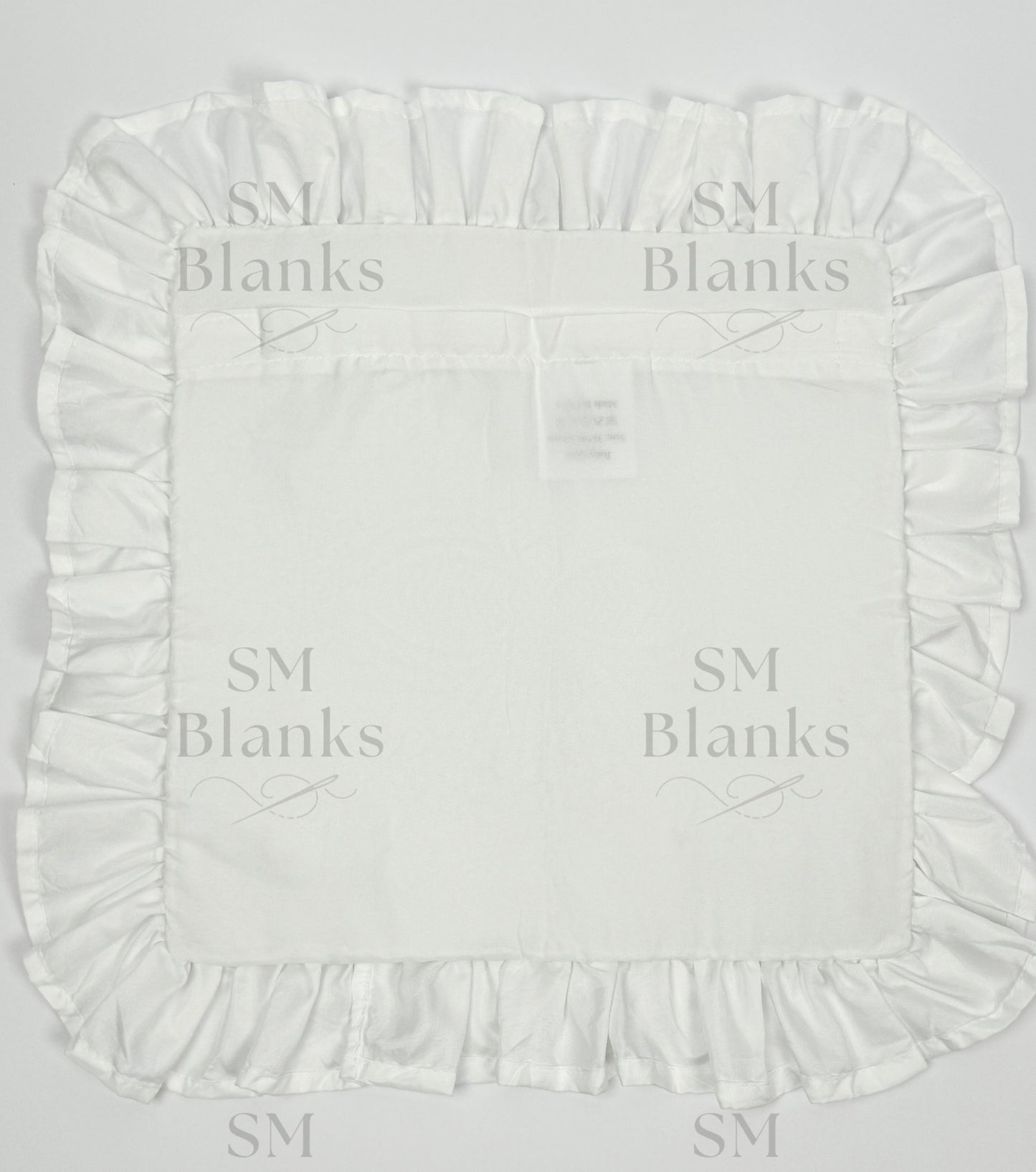 White Ruffle Heirloom Pillow Sham