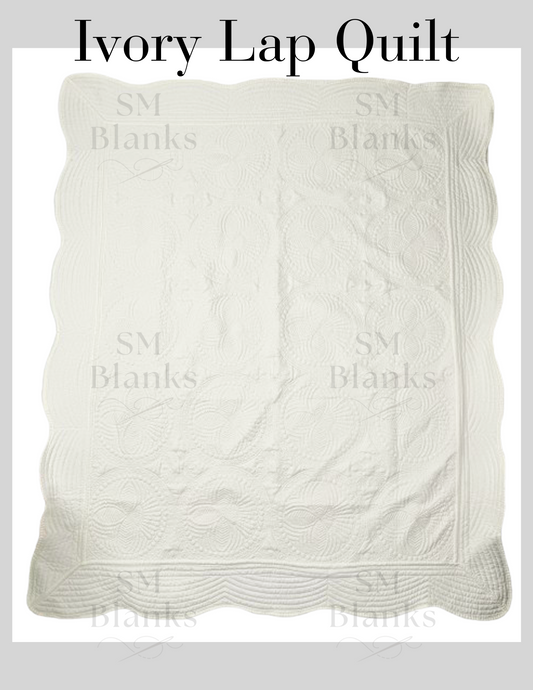 Ivory Heirloom Lap Quilt