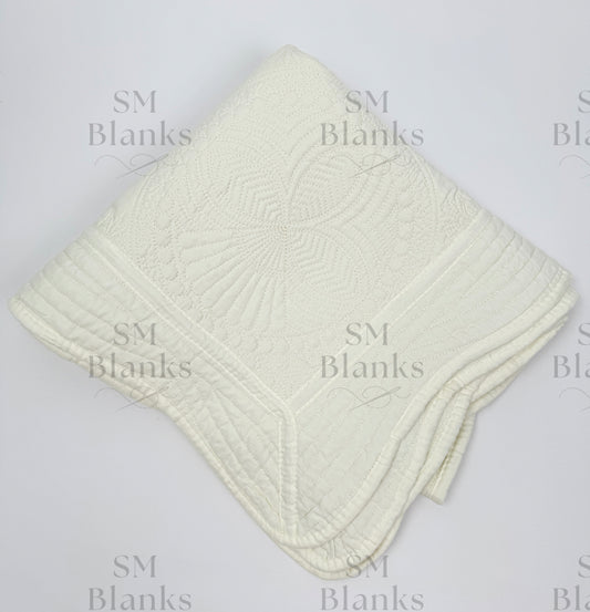 Ivory Baby Heirloom Quilt