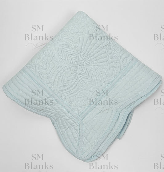 Baby Blue Baby Heirloom Quilt