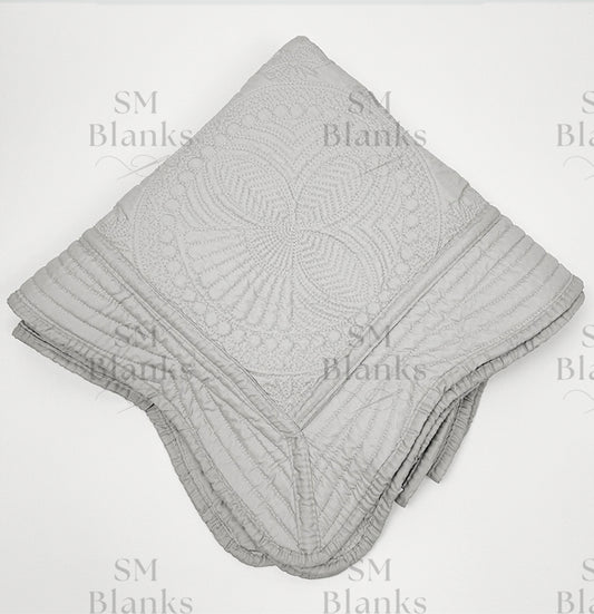 Gray Baby Heirloom Quilt