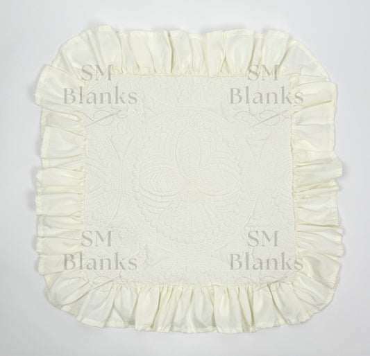 Ivory Ruffle Heirloom Pillow Sham